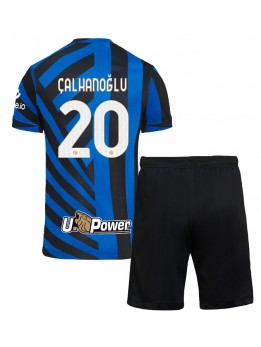 Detské Futbalové oblečenie Inter Milan Hakan Calhanoglu #20 2024-25 Krátky Rukáv - Domáci (+ trenírky)